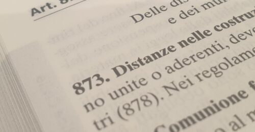 distanza nelle costruzioni